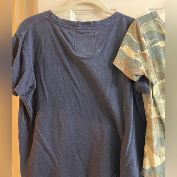 Pack of two MOTHER linen/cotton graphic tshirts XS - Picture 12 of 13